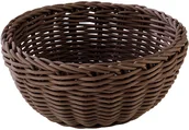 Wyposażenie lokali gastronomicznych - APS Koszyk okrągły z polipropylenu 200 mm, brązowy | Profi Line 50608 - miniaturka - grafika 1