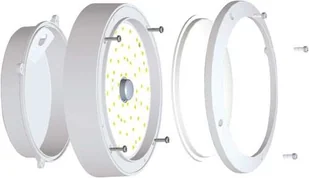 LUMAX LO1261 OPRAWA VERA 12W 900LM 840 IP65 LUMAX LO1261 - Lampy ogrodowe - miniaturka - grafika 3