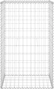 vidaxl Ściana gabionowa z pokrywami, galwanizowana stal, 60x50x100 cm 147812 - Ogrodzenia - miniaturka - grafika 3