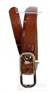 Pas-Max (PL) Pasek Damski Skórzany 15 mm BRĄZOWY Wąski - Paski - miniaturka - grafika 3