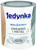 Farby zewnętrzne - Jedynka D&p- farba, satynowa szara jasna 0.7l - miniaturka - grafika 1