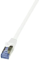 Kable miedziane - LogiLink Patchcord CQ4011S Cat.6A/7 600 MHz S/FTP PIMF 0,25m biały CQ4011S - miniaturka - grafika 1
