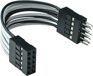 InLine 33440 K USB 2.0 Verlängerungskabel (2 X gniazdo 5-biegunowe słupki adapter wtyczek słupków, 5 cm) - Kable USB - miniaturka - grafika 2