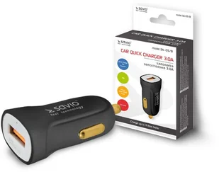 SAVIO SA-05/B Ładowarka samochodowa ze wsparciem Quick Charge 3.0 - Ładowarki samochodowe - miniaturka - grafika 7