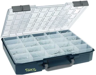 Raaco Pudełko do przechowywania CarryLite 80, 5x10, 25 przegródek VSA Van Spijk (136327) - Narzędzia warsztatowe - miniaturka - grafika 2