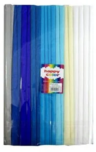 Happy Color Bibuła marszczona 25 x 200 cm mix niebieski nr 3 - Szkolne artykuły papiernicze - miniaturka - grafika 2