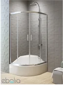 Kabiny prysznicowe - New Trendy Kabina półokrągła 90x90 New Varia New Trendy (K-0497) - miniaturka - grafika 1