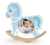 Ramki na zdjęcia - NA TEST Ramka 10x15 dekoracyjna niebieska Koń biegunach RB1146 - miniaturka - grafika 1