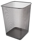 Kosze biurowe - Q-CONNECT Kosz na śmieci Office Set metalowy 18l czarny KF18471 - miniaturka - grafika 1