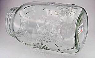 Biowin Browin Słój szklany 3L wytłaczany zdobiony z pokrywą z rączką 131733 - Pojemniki kuchenne - miniaturka - grafika 4