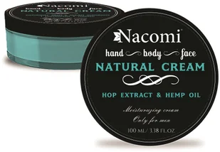 Nacomi naturalny krem dla mężczyzn z olejem konopnym i ekstraktem z chmielu 100ml - Kosmetyki do pielęgnacji twarzy męskie - miniaturka - grafika 9