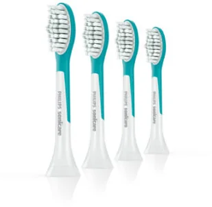 Philips Sonicare Końcówki wymienne do szczoteczek do zębów Sonicare HX6044/33 Sonicare for Kids 7+ 4 szt jasnozielony biały - Końcówki do szczoteczek elektrycznych - miniaturka - grafika 3