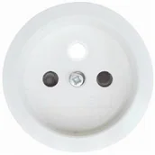 Klawisze i ramki - Berker R1/R3 biały płytka do gniazda z uziemieniem z przesłonami B_3965762089 - miniaturka - grafika 1