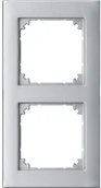 Wyłączniki światła i elektryczne - Merten 488260 m-Plan II ramek, 2-krotnie Flush montażu, aluminium, 1325823 - miniaturka - grafika 1