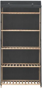 vidaXL vidaXL Szafa, szara, 79 x 40 x 170 cm, materiałowa - Szafy - miniaturka - grafika 9