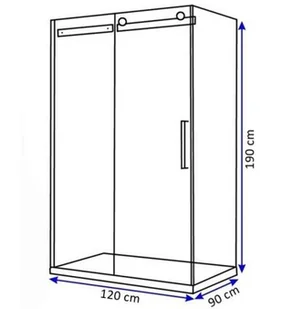 Rea Kabina Marten 90x120 K4002 - Kabiny prysznicowe - miniaturka - grafika 7