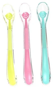 BabyOno Łyżeczka silikonowa 6m+ Smile turkusowa - Sztućce dla dzieci - miniaturka - grafika 8