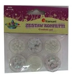 Titanum Zestaw dekoracyjny konfetti 6 wzorów 339367 - Zabawki kreatywne - miniaturka - grafika 2