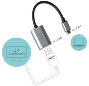 i-tec Adapter USB-C 3.1 Display Port 60 Hz Metal (C31METALDP60HZ) - Adaptery i przejściówki - miniaturka - grafika 9