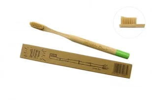 Mohani MOHANI BAMBUSOWA SZCZOTECZKA DO ZĘBÓW- ZIELONA, WŁOSIE MIĘKKIE, PROFILOWANE - Szczoteczki do zębów - miniaturka - grafika 4