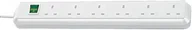Kable - Brennenstuhl Energy Saving 6 Socket Extension Lead (White) 1.5 m 1159523 - miniaturka - grafika 1