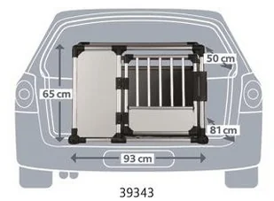 Trixie TRIXIE Transporter aluminiowy L 93x65x81cm - Sprzęt podróżny i transportery dla psów - miniaturka - grafika 2