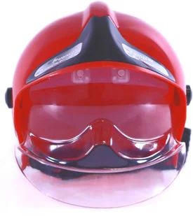 Klein Hełm strażacki z opuszczaną szybką czerwony MSA 8901 - Stroje karnawałowe - miniaturka - grafika 5