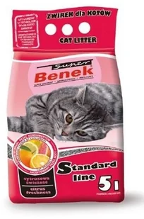 Benek Super Cytrusowa Świeżość (różowy) 5L 14929 - Żwirek dla kotów - miniaturka - grafika 2