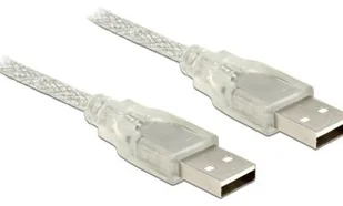 Delock Kabel USB AM-AM USB 2.0 1m przezroczysty KKDOKUBU0380 [5621623] - Kable USB - miniaturka - grafika 2