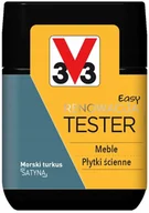 Farby zewnętrzne - V33 Easy Renowacja Tester Morski Turkus 0,075L - miniaturka - grafika 1