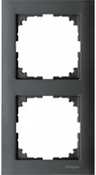 Klawisze i ramki - Schneider Merten-Ramka-M-Pure-2-krotna-antracytowy MTN4020-3614 - miniaturka - grafika 1