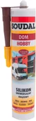 Silikony - Soudal Silikon uniwersalny 280 ml brązowy - miniaturka - grafika 1