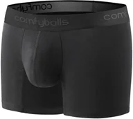 Bielizna sportowa męska - ComfyBalls COMFYBALLS bokserki do biegania LONG PERFORMANCE czarne - miniaturka - grafika 1