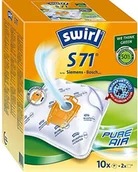Akcesoria do odkurzaczy - Swirl S 71 MicroPor Plus worki do odkurzacza do Siemens, Bosch | Filtr przeciwalergiczny | 10 sztuk w zestawie 2 filtry S 71 - miniaturka - grafika 1
