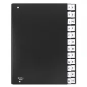Teczki i skoroszyty - Donau Teczka korespondencyjna A4 A-Z - czarna - miniaturka - grafika 1