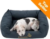Legowiska dla psów - Bitiba Legowisko dla psa Sleepy Time, szare, M - Dł. x szer. x wys.: 80 x 65 x 30 cm - miniaturka - grafika 1