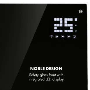 Klarstein Klarstein Bornholm Smart, grzejnik konwekcyjny, 2000 W, WiFi, wyświetlacz LED, czasomierz, IP24, czarny ACO7-BornhomS-B - Ogrzewanie przenośne - miniaturka - grafika 6