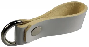 PolskaGalanteria.pl BOJÓWKA Szlufka Do Pasa Wojskowego Oficer Skóra NATURALNA LICOWA Na Szerokość Paska 45 mm Z Oczkiem Metalowym BIAŁA - Paski - miniaturka - grafika 4