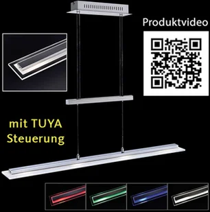 Fischer&Honsel GMBH Lampa wisząca LED T-Tenso Tuya-Smart RGBW CCT - Systemy inteligentnych domów - miniaturka - grafika 2