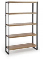 Regały - Halmar Regał kolor dąb złoty / czarny metal BOLIVAR REG2 loft - miniaturka - grafika 1