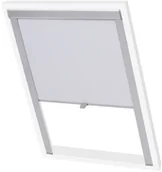 Rolety - vidaXL Roleta zaciemniająca biała U08/808/UK08 - miniaturka - grafika 1