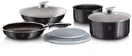 Zestawy garnków i patelni - Berlinger Haus ZESTAW GARNKÓW GRANITOWYCH BH-6918 CARBON PRO BH-6918 - miniaturka - grafika 1