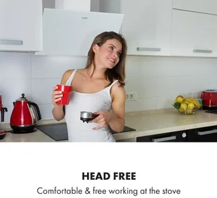 Klarstein Laurel 60 Biały (CGCH5-Laurel60-WH) - Okapy kuchenne - miniaturka - grafika 5