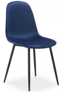 Signal Krzesło FOX Velvet Granatowy FOXVC - Krzesła - miniaturka - grafika 2