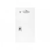Baterie podtynkowe - Kohlman QW220ER25 Bateria prysznicowa podtynkowa z deszczownicą okrągłą 25 cm EXPERIENCE QW220ER25 - miniaturka - grafika 1