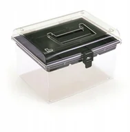 Pojemniki przemysłowe - PROSPERPLAST Organizer Przezroczysty Czarny NUF3HT - miniaturka - grafika 1