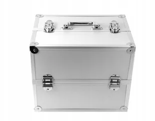 INTER VION Inter-Vion kuferek duży aluminiowy 499327 - Pozostałe akcesoria kosmetyczne - miniaturka - grafika 3