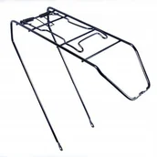 Bagażniki rowerowe - Stalowy Bagażnik Rowerowy Malowany Czarny 28" - miniaturka - grafika 1