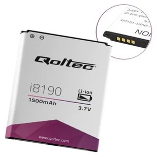 Qoltec Bateria do smartfona Samsung S3 mini i8190, Ace 2 i8160, 1500mAh 52006.I8160 - Baterie do telefonów - miniaturka - grafika 2