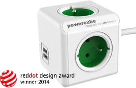 PowerCube Listwa zasilająca Allocacoc Kabel sieciowy 230V przedłużacz 1.5m EXTENDED USB zielony 4 zsuvky 2xUSB port,dětsk pojistka 8718444085812 - Listwy zasilające PowerCube Listwa zasilająca Allocacoc Kabel sieciowy 230V przedłużacz 1.5m EXTENDED USB zielony 4 zsuvky 2xUSB port,dětsk pojistka 8718444085812 - Listwy zasilające - miniaturka - grafika 5